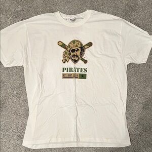 Pirates Graphic White T-Shirt